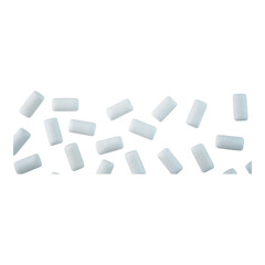 Fototapeta na wymiar Chewing gum pads isolated transparent
