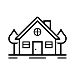Minimalistic Shelter House Icon