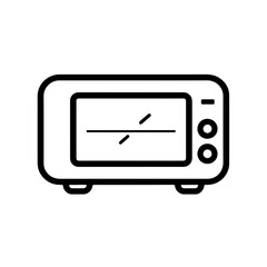 Black Line Microwave Oven