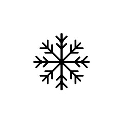 Black Line Snowflake