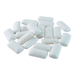 Chewing gum pads isolated transparent