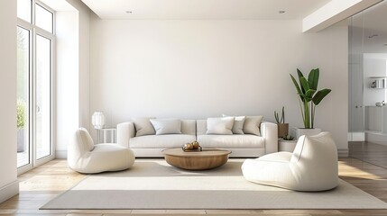 Minimalist Living Room Interior- Embracing Simplicity and Elegance