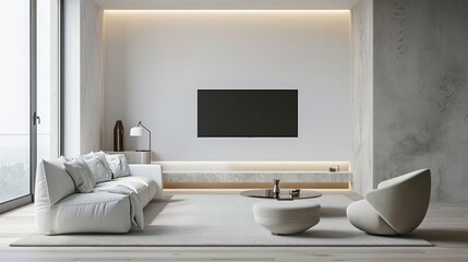 Minimalist Living Room Interior- Embracing Simplicity and Elegance