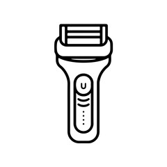 Minimalistic Black Line Shaver Icon