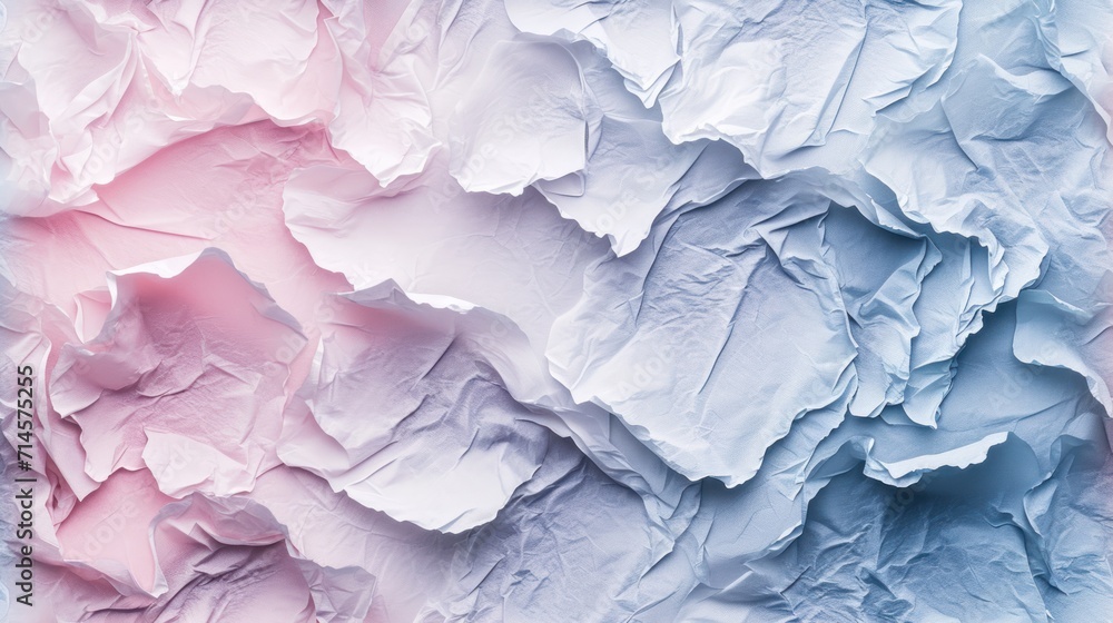 Poster a close up of a pink and blue wall with a white and pink pattern on the bottom of the wall and the b