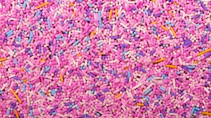 Obraz premium Animal Crackers Sprinkles Rainbow, White, and Pink Jimmies
