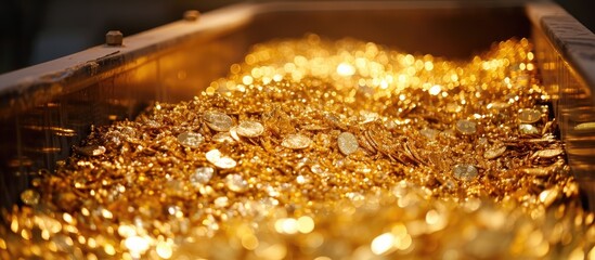 Gold mining stockpile