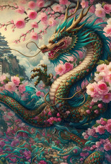 Le dragon des fleurs de cerisiers