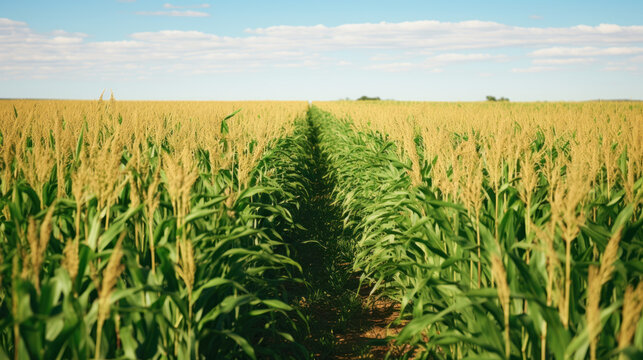 sorghum or jowar agriculture field