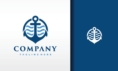 sea water anchor logo © Hasim