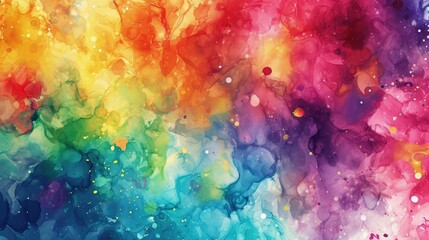 Whimsical Watercolor Dreams- A Delightful Wallpaper Background of Artistic Inspiration - obrazy, fototapety, plakaty