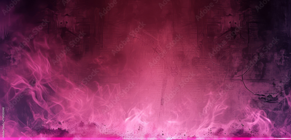 Wall mural Ethereal pink smoke creating a tranquil and mysterious atmosphere.