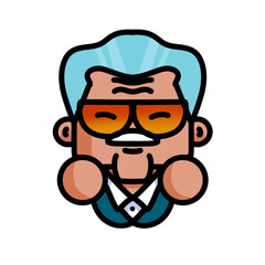 Illustration of Miniature Parents Wearing Glasses and Suits