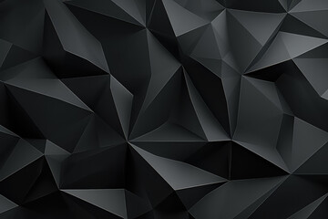 faceted texture abstract black crystal background. - obrazy, fototapety, plakaty