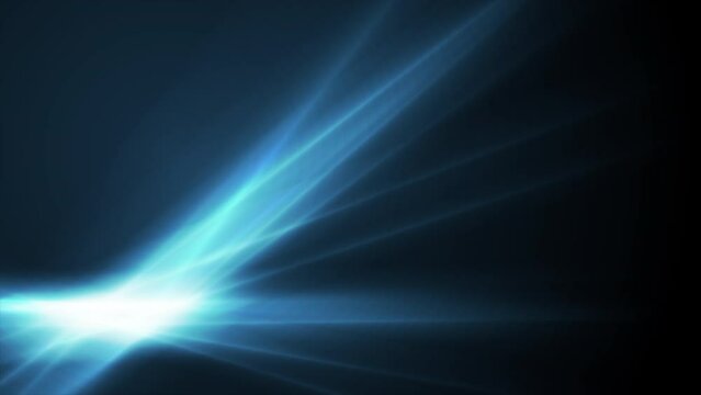Blue shiny rays abstract glowing background. Seamless looping technology motion design. Video animation Ultra HD 4K 3840x2160
