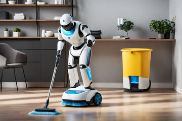 Roboter als Haushaltshilfe beim Putzen