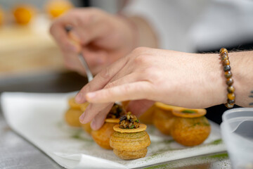 Food prepared by Azerbaijani chefs for Chefs Cup 2024
