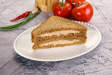 Club sandwich with Tuna fish