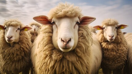 Obraz premium 羊の群れ