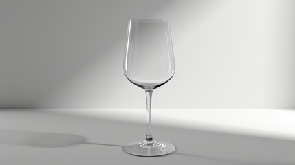  a wine glass sitting on a table with a shadow of the wine glass on the table and the wine glass in the middle of the table with a shadow of the wine glass.
