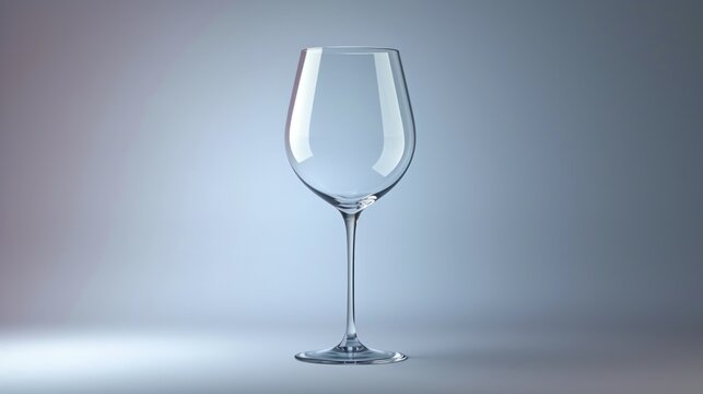  a close up of a wine glass on a gray background with a light reflection on the bottom of the glass and the bottom of the wine glass is almost empty.