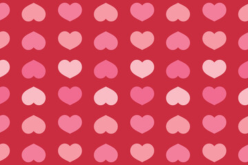 Vector love heart pattern, vector hand drawn Valentine's Day pattern, Valentine's Day background.