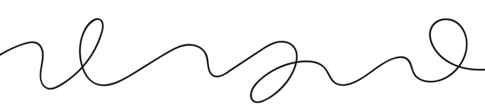 Thin wavy line pattern with flowing curves, undulating abstract background. Squiggle design for subtle. Flat vector illustration isolated on white background.