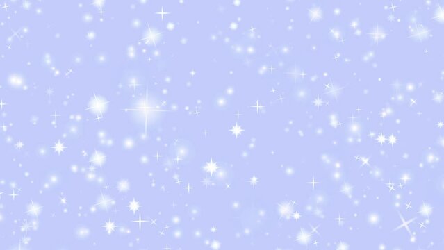 Blue abstract background with glittery snowflakes