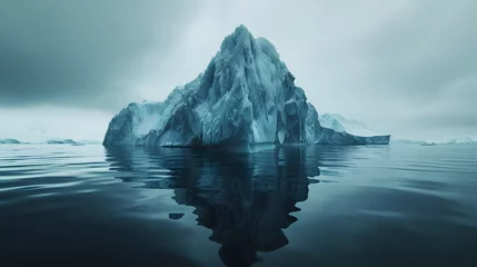 Poster Im Rahmen Iceberg in the ocean © Andsx