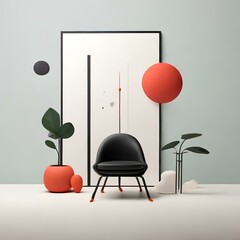 modern living room, Generative AI