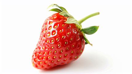 Strawberry isolated on white background, clipping path, full depth of field. Ai Generative
