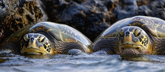 Maui's Hawaiian turtles.