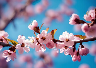 Obraz premium 青空の下の桜