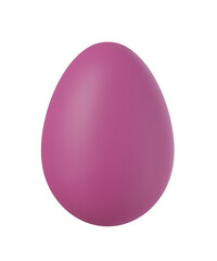 easter egg on isolated transparent background