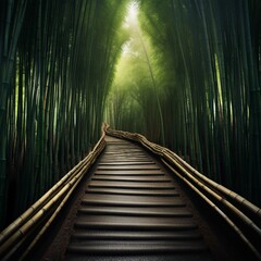 bamboo forest illustration background