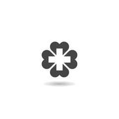 Healthcare Medical Logo Icon With shadow