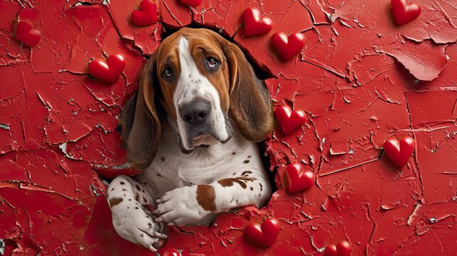 Valentine Basset Hound