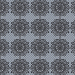 mandala pattern background pattern, background, pattern, vector pattern, with flowers, blue background, red pattern, 