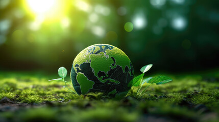 Obraz na płótnie Canvas World environment day. sustainable environmental friendly goal development green business strategy global