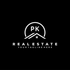 Initial Logo Real Estate Elements Stock Vector	