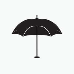 Fototapeta na wymiar black umbrella isolated on white