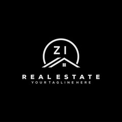 Initial Logo Real Estate Elements Stock Vector	