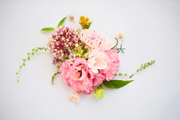 Natural composition of fresh flowers