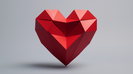 red diamond heart