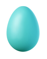 easter egg on isolated transparent background