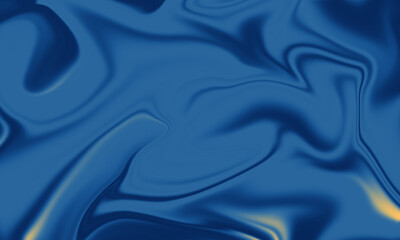 Abstract liquid texture background with blue gradient color
