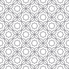 Fototapeta premium Seamless abstract geometric pattern in Islamic style