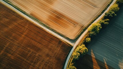 Aerial photo, rural farmlands
