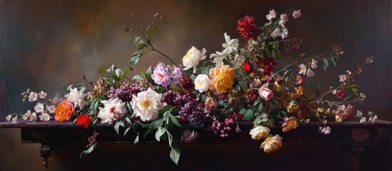 Table with flowers