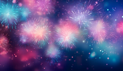 Fototapeta premium fireworks background